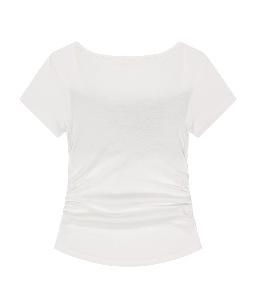 ILLIGO Layered Ribbon Tie T-Shirt White