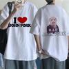 John Pork Is Calling Answer Call Phone Tee Shirt for Men Women Funny Pig Tops Tshirt Gothic Hip Hop T-shirt Streetwear Clothes