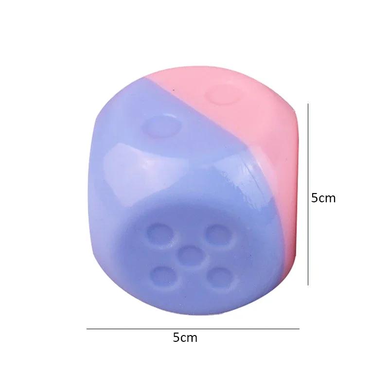 

Dog Toys Dice Shape Leaking Food Ball Funny Interactive Pet Tooth Cleaning Balls Bite Resistant Chew Toys For Puppy Supplies