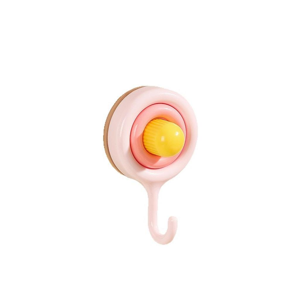 Cute Punch-Free Suction Cup Hooks, Traceless Wall Hangers for Dorm Home Kitchen