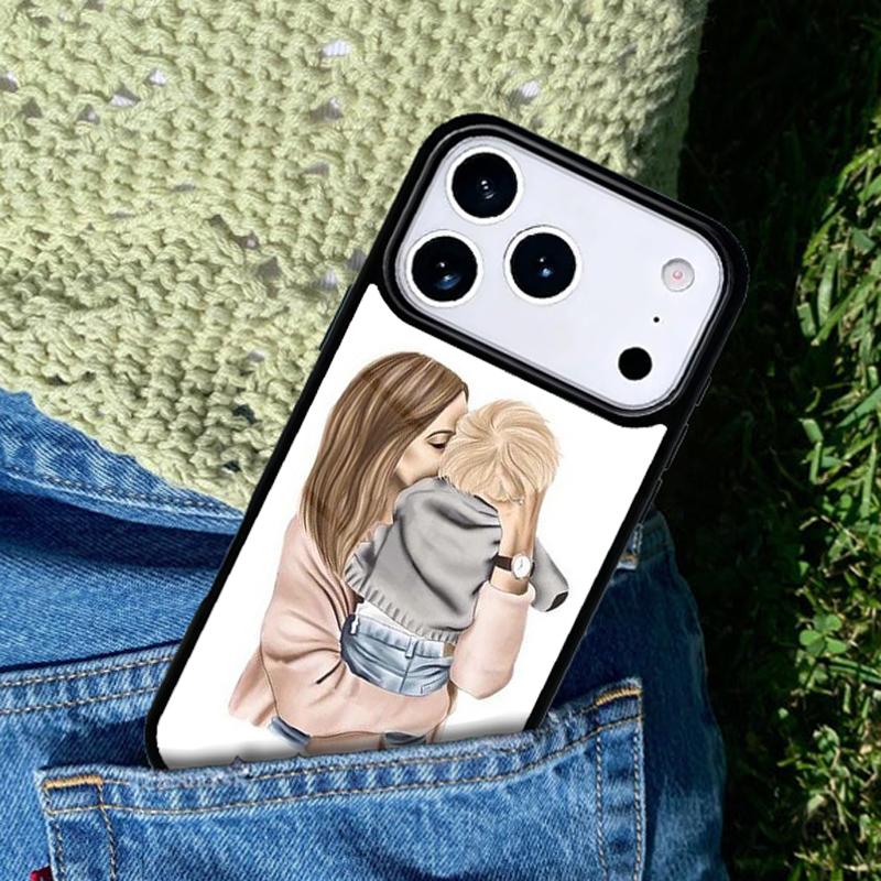 Mom Daughter Girl Son Dad Mobile Phone Case Compatible with IPhone 17 16 15 14 13 12 11Pro Max 17 Air Cover