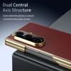 Funda de Cuero para Teléfono con Protección de Bisagra Lente para Samsung Galaxy Z Fold 8 Ultra Fold 7 Fold6 Fold5 4 3 Cubierta Dura a Prueba de Golpes