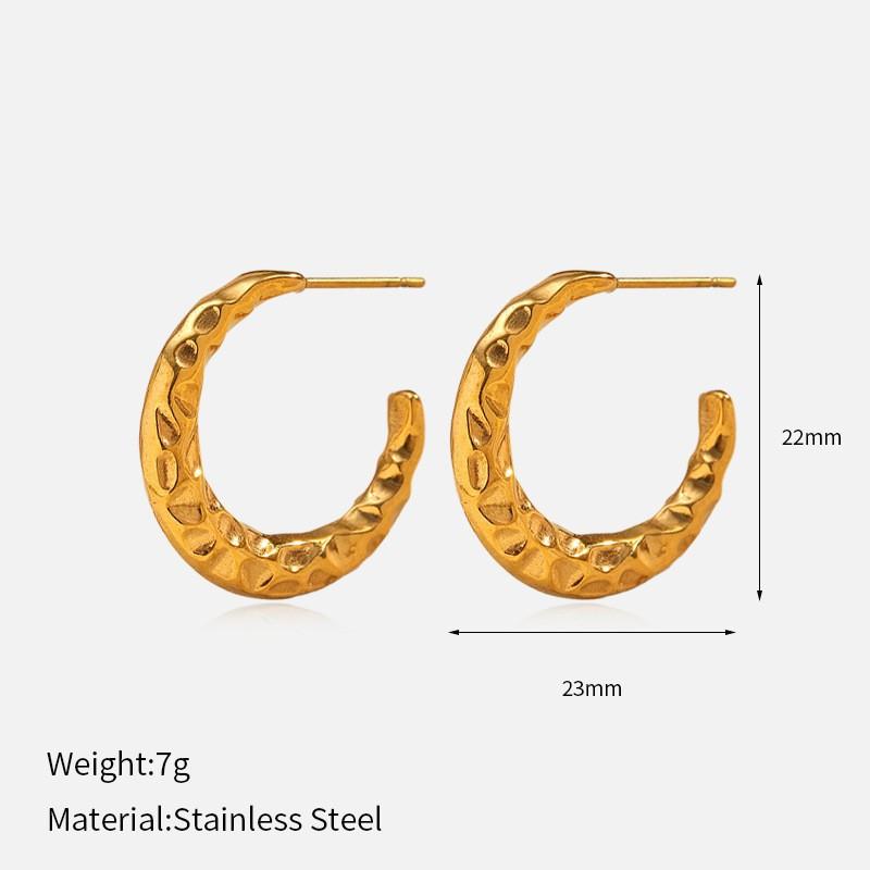 Minimalist Gold 316L Stainless Steel Earrings For Women Luxury Premium Tarnish Free Titanium Steel Stud Earrings Minimalist Ear Jewelry