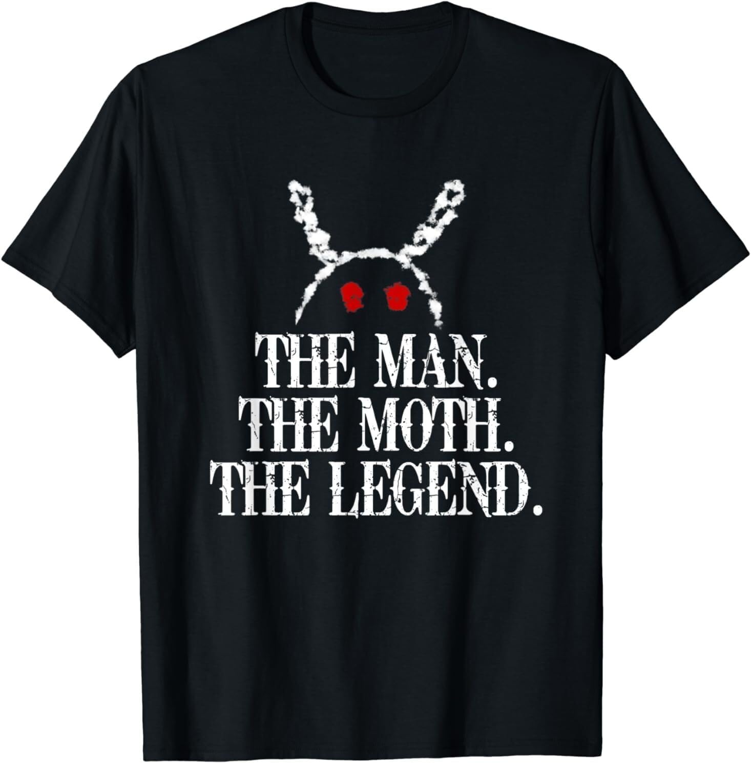 The Man The Moth The Legend M0thman Cool Design Gift Idea Tee Men T Shirt S-3XL 3XL чёрный