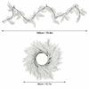 Frosted Surface Artificial Pine Needle Garland White Faux Pine Lightweight Material Faux Pine Garland Soft Texture Easy To Shape