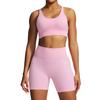 Sports Shorts Solid Color Knitted High Elastic Sports Underwear Yoga Pants Running Sports Fitness Yoga Clothes