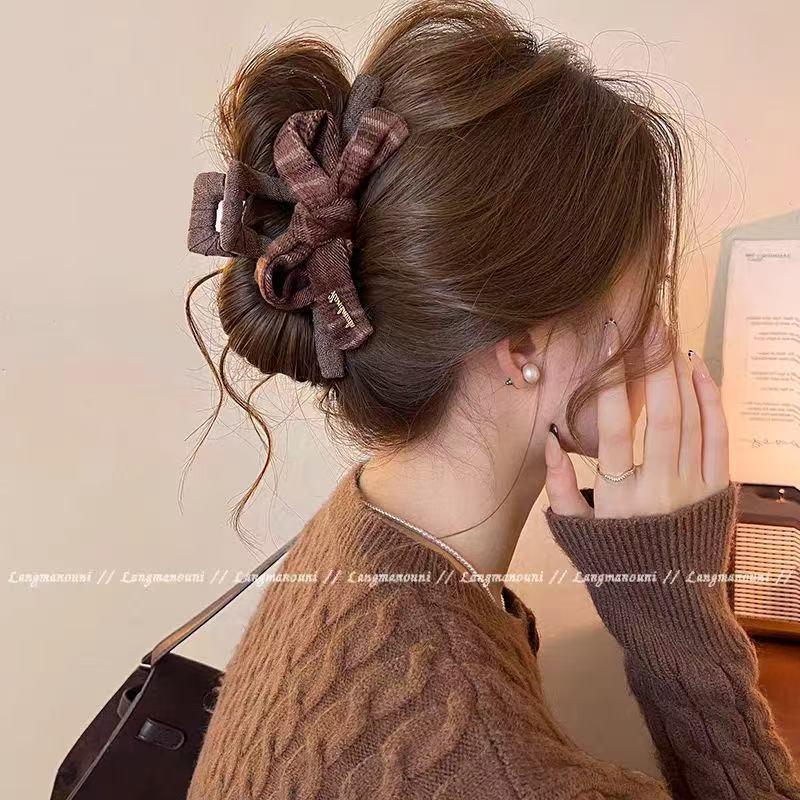 Koreanische Karom Schleife Haarspange - Große Haarklammer für vielseitige Hochsteckfrisuren