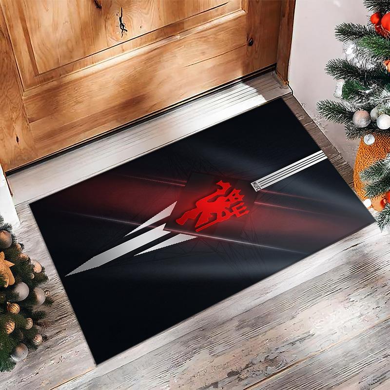 Manchester United FC Soccer Football Pattern Soft Area Rug Non Slip Indoor Floor Carpet Sports Decor Mat for Bedroom