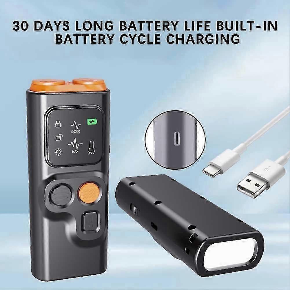 Ultrasonic Anti Barking Device for Dogs with LED Flashlight and Weatherproof Design for Outdoor Training and Behavior Correction