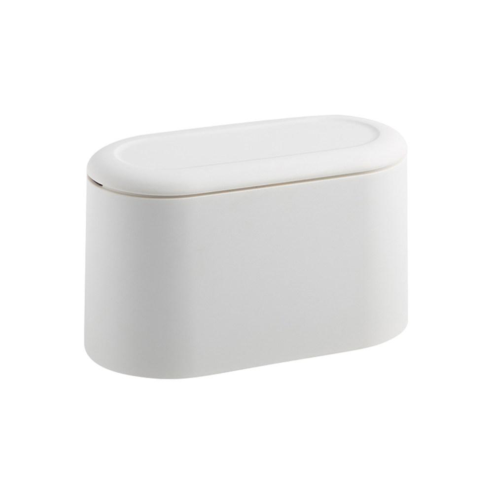 1Pcs Press Top Mini Desktop Trash Can Small Space Saving Waste Bin for Office Desk Stylish Table Garbage Container