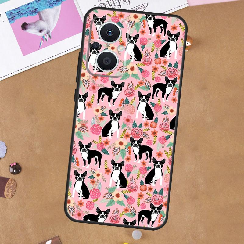 

Boston Terrier Dog For OPPO Reno 13 12 11 10 14 Pro 8T 11F 12F 13F 14F 7 8 Lite OPPO Find X9 X8 X6 X5 Pro Case OPPO Find X8