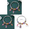 Zootopia Cartoon Animal City Jewelry Heart Shape Charm Bracelet For Travel Gift