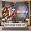 Custom Name Text Tapestry Bologna FC Personalized Polyester Wall Tapestry For Bedroom And Room
