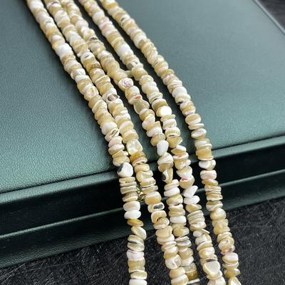 Natural Shell Beads 4-5mm Irregular Chip Loose Spacer Beads for Jewelry Making DIY Necklace, Bracelet Accessories, Spring Back To School Crafts 38cm