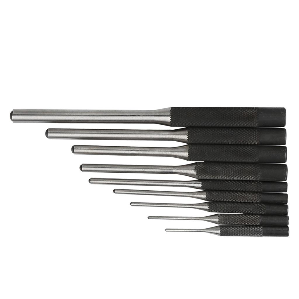 9PCS Durable Steel Roll Pin Punch Set Mechanics Professional Tool Kit