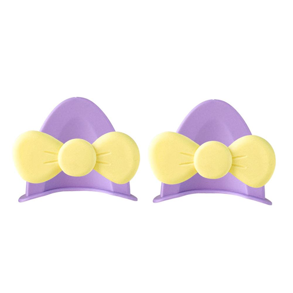 2Pcs Cute Motorcycle Helmet Bear‘s ’Ears with Bow Motocross Electric Bike Helmet and Car Steering Wheel Decroation Accessories Driving Styling