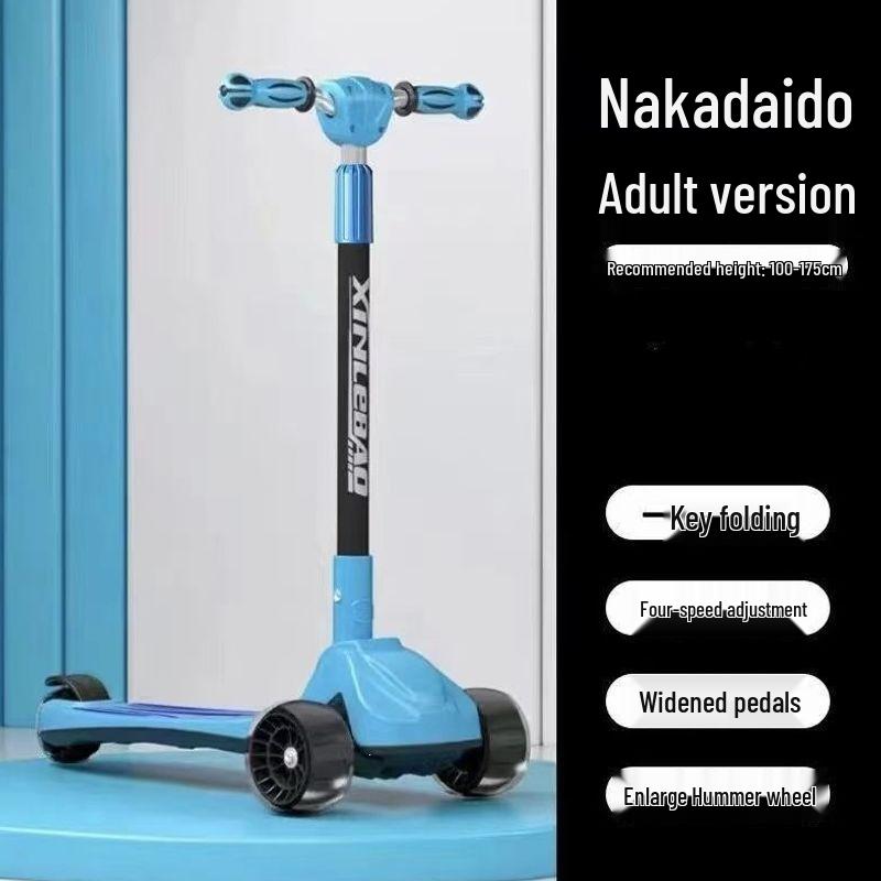 New Folding Scooter for Ages 2-20: Suitable for Young Kids, Older Children, and Adults - Perfect for Commuting