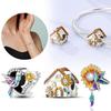 Sunflower Elegant Beautiful House Bead Copper Colors For Charm Copper Colors Genuine Bracelets For Jewellery Crafting
