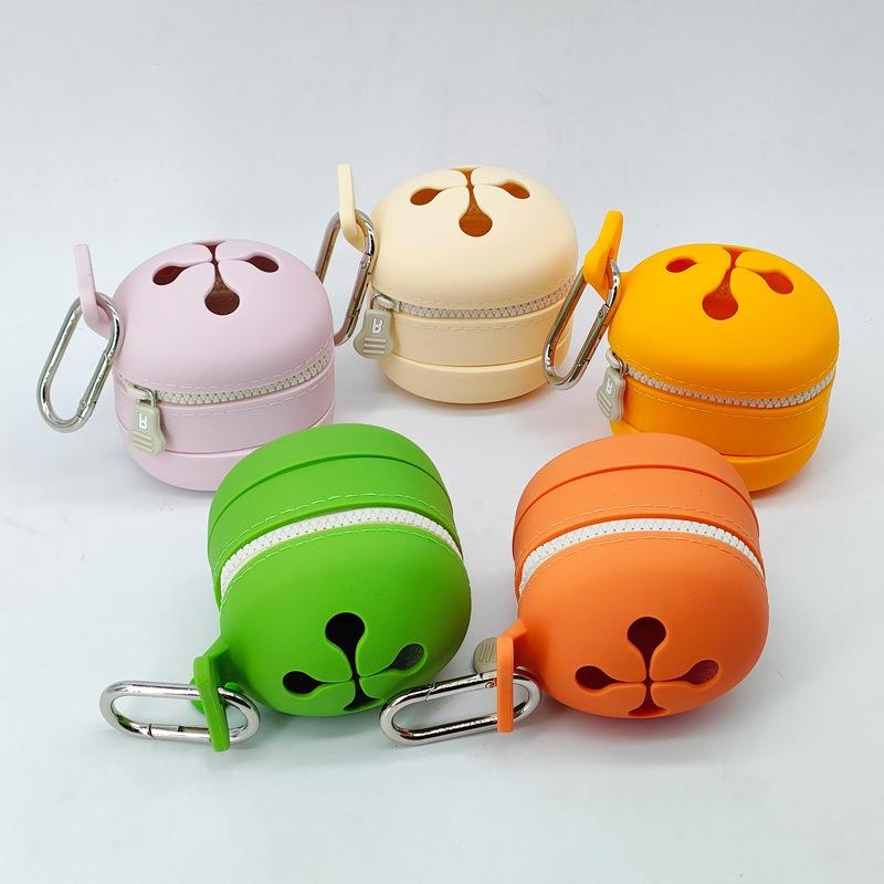 1 Piece Portable Storage Pouch For Small Fishing Gear Outdoor Waste Collection Foldable Fly Fishing Silicone Storage Container