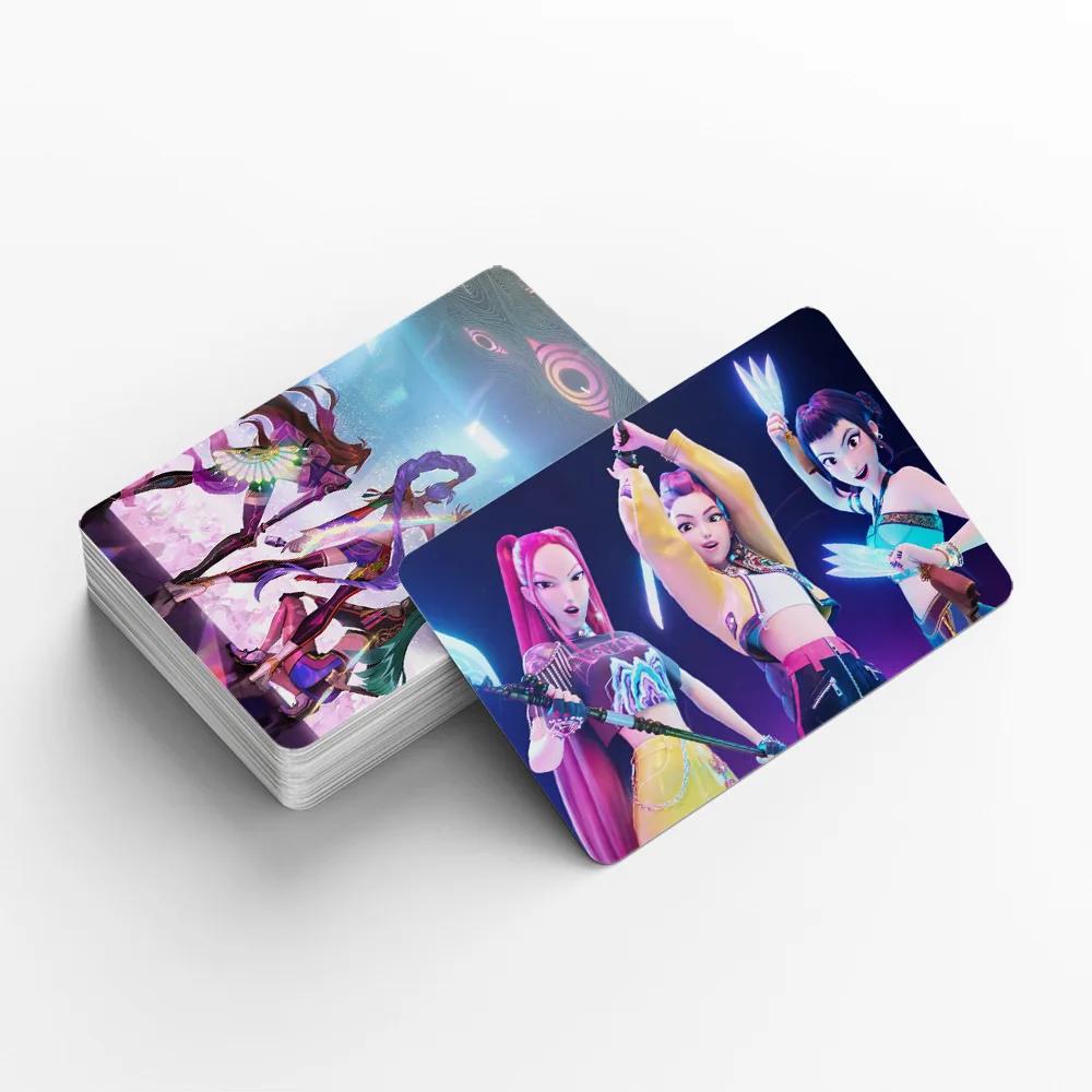 30/92PCS K-POP Demon Hunters Postcards Huntrix Saja Boys Derpy Photocards Fans Collection HD Lomo Photo Cards Kids Gifts