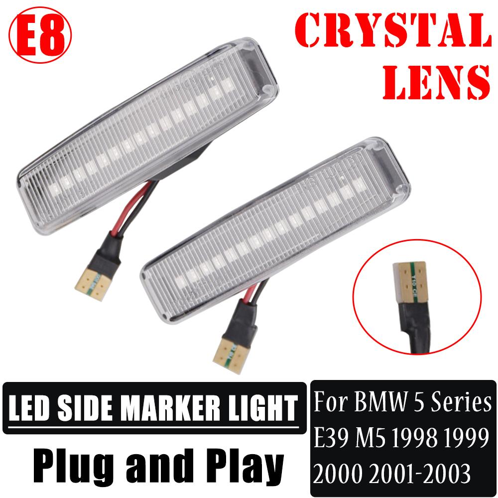 For BMW 5 Series E39 1995 1996 1997 1998 1999 2000 2001 2002 2003 M5 Dynamic Blinker Side Marker Flowing Turn Signal Light