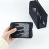 New Black Mesh Cosmetic Bag Zipper Closure Portable Makeup Bag Clear Mesh Multi-functional Toiletry Bag Travel Use