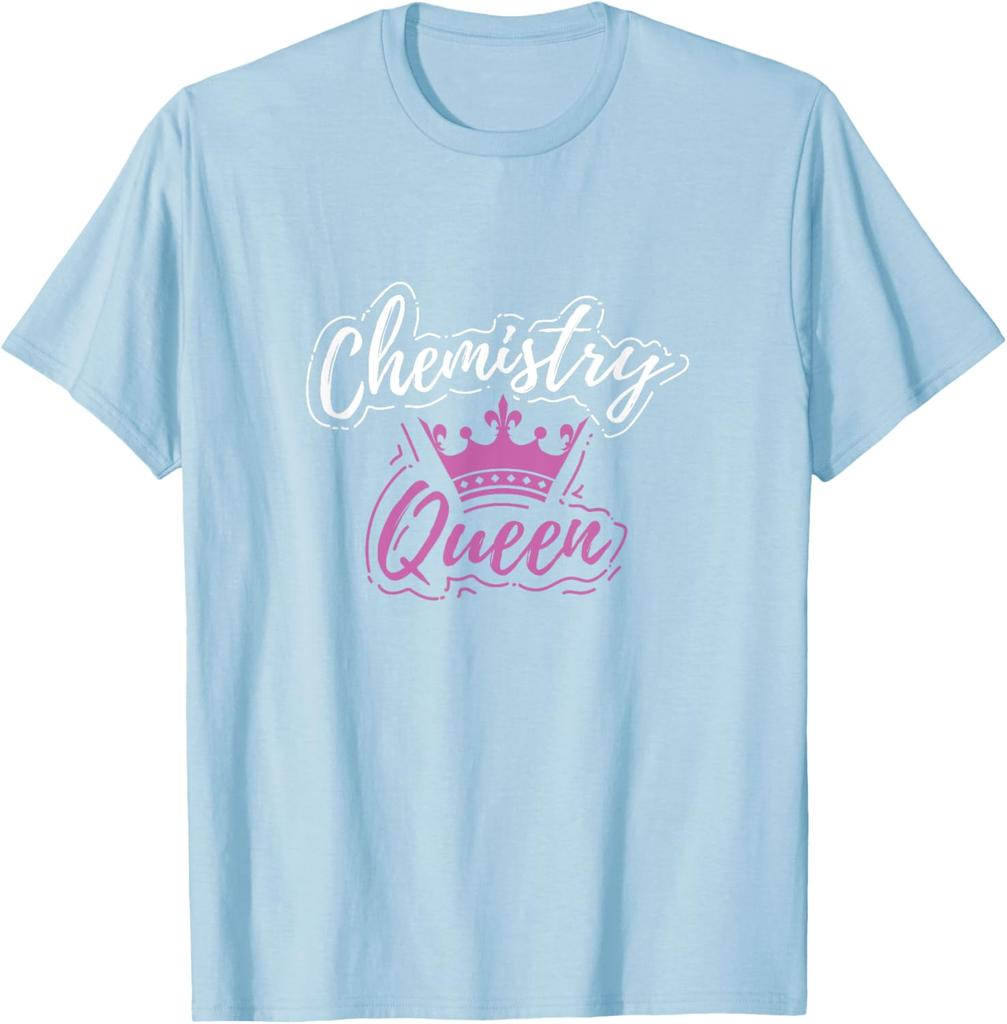 Chemistry Queen Graphic Tee Women Scientist Female Gift Casual TShirt