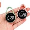 Touch Control Digital Pocket Watch Keychain Clip For Students Accurate Time LED Display Electronic Clock Accessories