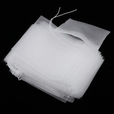 50 Stück leere Teebeutel aus Nylon mit Papierfilterbeutel mit Schnur