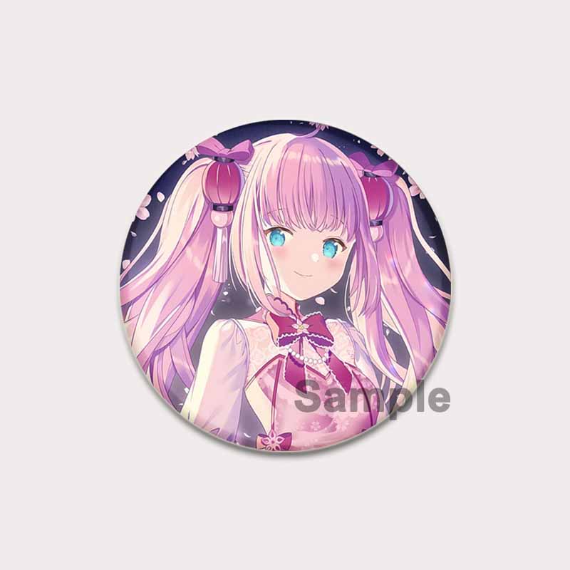 

32/44/58 мм музыкальная игра розовая брошь Мику булавки мультяшный косплей значок для рюкзака шляпа декор ювелирные изделия аксессуар ручной работы пуговица булавка подарки 32mm