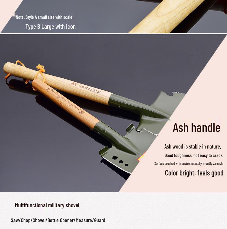 Swallow South Small Outdoor Camping Shovel - Portable Green Iron Garden Tool