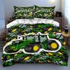 Green Tractor Design Bedding, Duvet Cover Sets, Duvet Covers, Pillowcases, Birthday Gifts (1 * Duvet Cover 2 * Pillowcases, Without Duvet Insert)