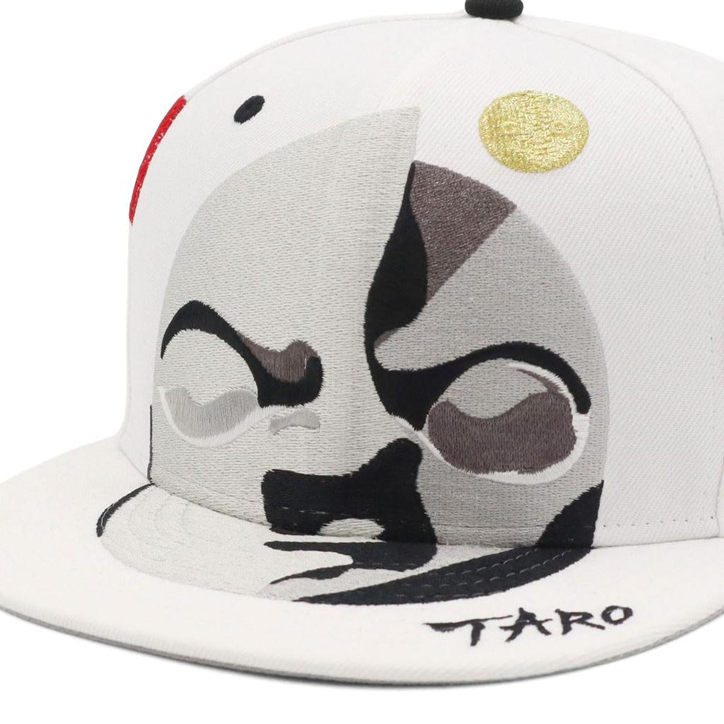 New Era 59FIFTY Cap in collaboration with Taro Size 7 TAROKA BIG TAIYO WHI Okamoto, White, 3/8 (5950)