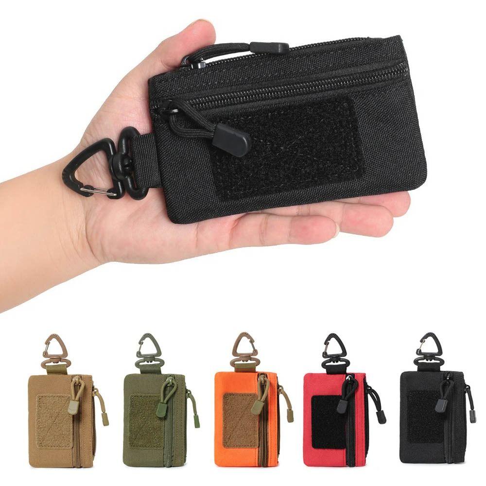 New Mini Key Wallet Multifunctional Solid Color Waist Pack Card Holder Pouch Unisex