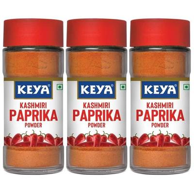 Pó de Páprica Caixemira Keya | Especiarias Exóticas | 55g, Pacote com 3