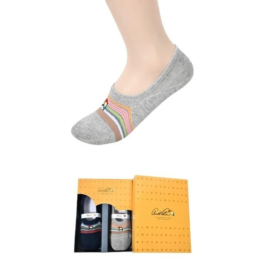 Arnold Palmer Non-Slip Striped Ladies Socks 2-Pair Set 24cm