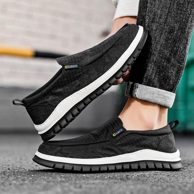 New Trend Business Men's Dress Loafers Outdoor Antiskid Walking Shoes Comfy Mesh Driving Shoes Handmade Slip On Flats Moccasins