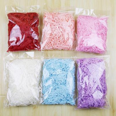 100g/pack Colorful Shredded Paper Raffia Gift Box Filler Wedding Party Decoration Crinkle Cut Paper Shred Pack