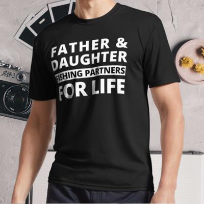 New Shirt Father and Daughter, Fishing Active Logo T-Shirt Funny Size S - 5XL