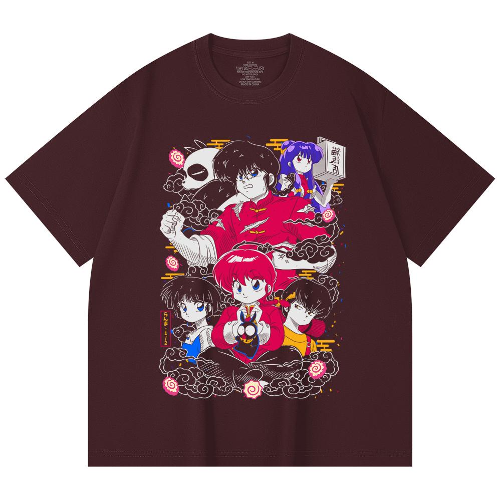

230 Gsm 100% Cotton Ranma 12 V2 Print Unisex Heavy Cotton T Shirt 2XL
