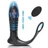 Thrusting Vibrating Anal Vibrator for Men Prostate Massager Cock Ring Anal Butt Plug G Spot Massager Male Sex Toys for Couples