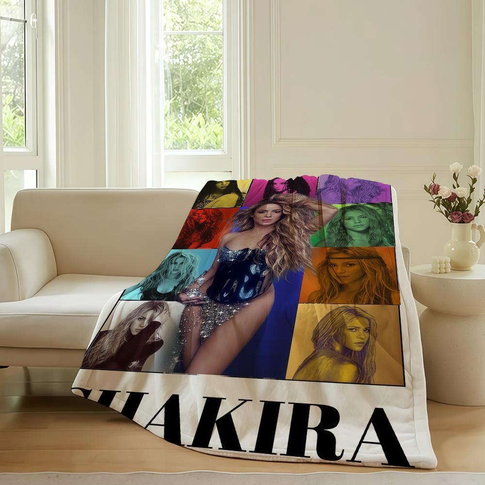 

Колумбийская певица S-Shakira Плед Для Дивана Офиса Кровати Самолета Путешествия Сон Чтение Отдых Кемпинг Мягкий И Теплый 30x40in