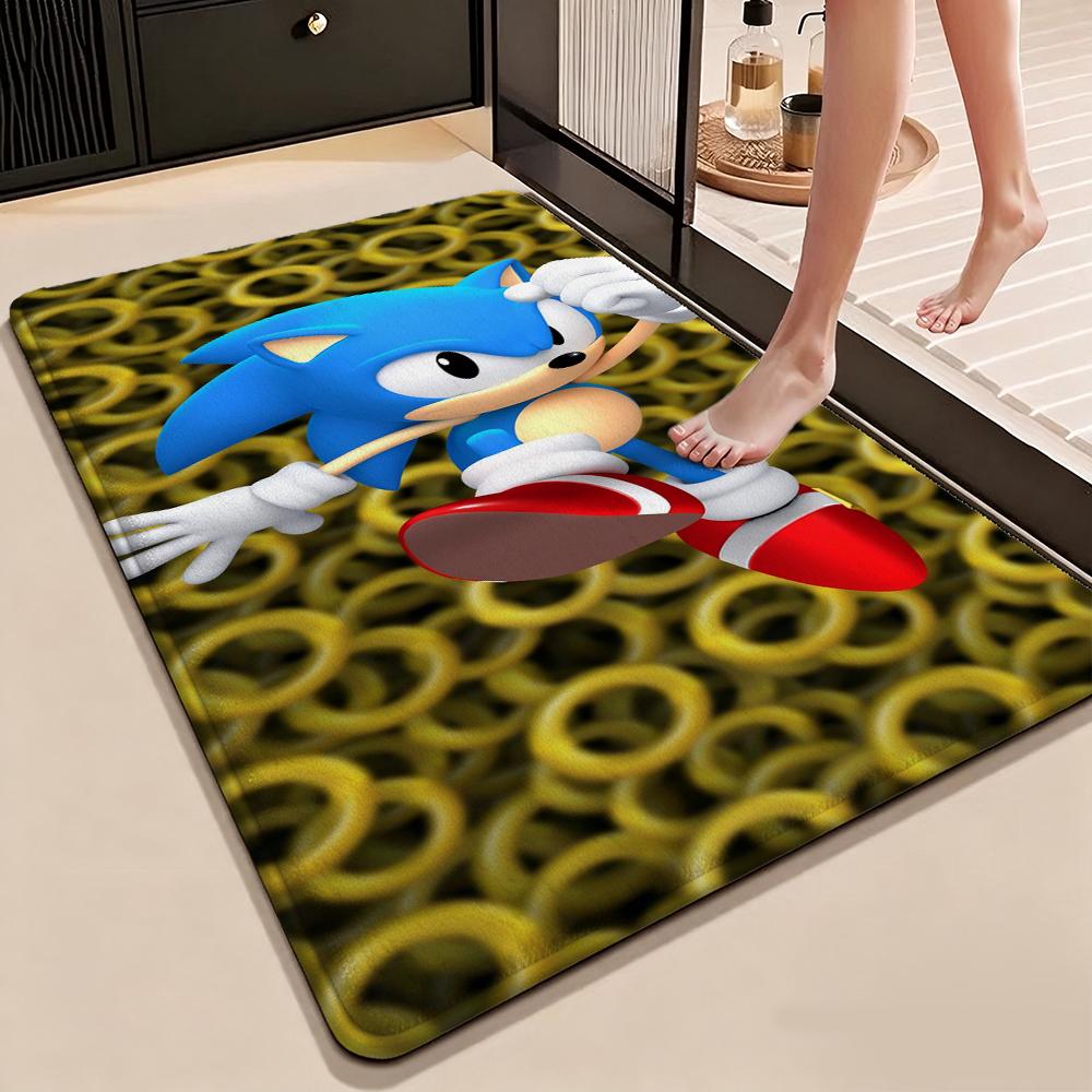 Sonic Hedgehog Carpet Non Slip Rug Plush Rug Small Rug Kitchen Floor Mat Outdoor Rug Non Shedding