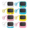 Mini LCD Writing Tablet Keychain with Pen Kids Colorful Doodle Notepad Erasable Drawing Board Sketch Pad Bag Backpack