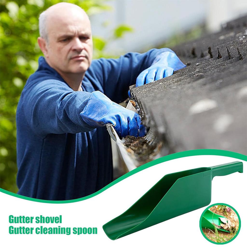 Gutter Spoons Cleaning Shovels Cleaning Roof Tool Flexible Dirt Debris Remove Garden Leaf Cleaning Tool