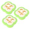 3Set Sandwich Cutter 4 Leaf Shaped Bread Mold Sushi Making Tool for Home Kitchen
