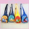 Adorable Cartoon Style Kids Waist Bag Featuring Toy Construction Vehicles In Blue Orange Green And Yellow