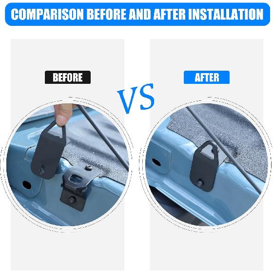 TOYCIDFG Car Tailgate Tie Down Anchors Compatible with Ford Maverick 2022-2025, Bed Rack Rail Accessories Trailers Hook Cargo Bolt Carbon Steel