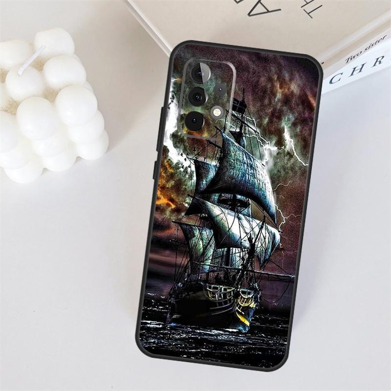 Segelschiff Piratenschiff Für Samsung Galaxy A22 A32 A52 A54 A14 A16 A26 A36 A56 A55 A35 A05 A06 A15 A53 A33 A13 Hülle