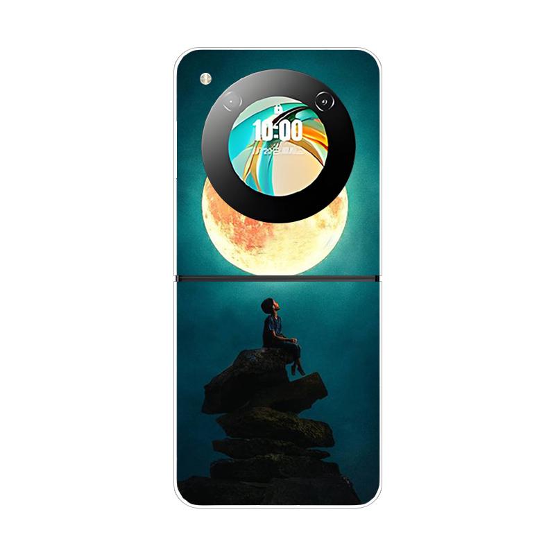Pevný PC kryt pre ZTE Nubia Flip 2 Nárazuvzdorné puzdrá na telefón pre ZTE Libero Flip 2 5G Zadný priehľadný kryt Flip2 Coque Funda